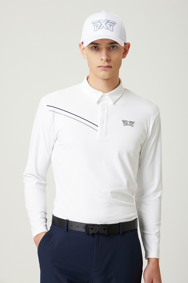LINE POINT COLLAR LONG-SLEEVE