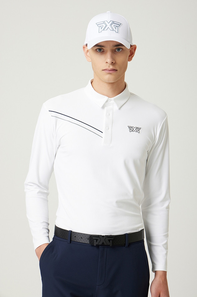 LINE POINT COLLAR LONG-SLEEVE