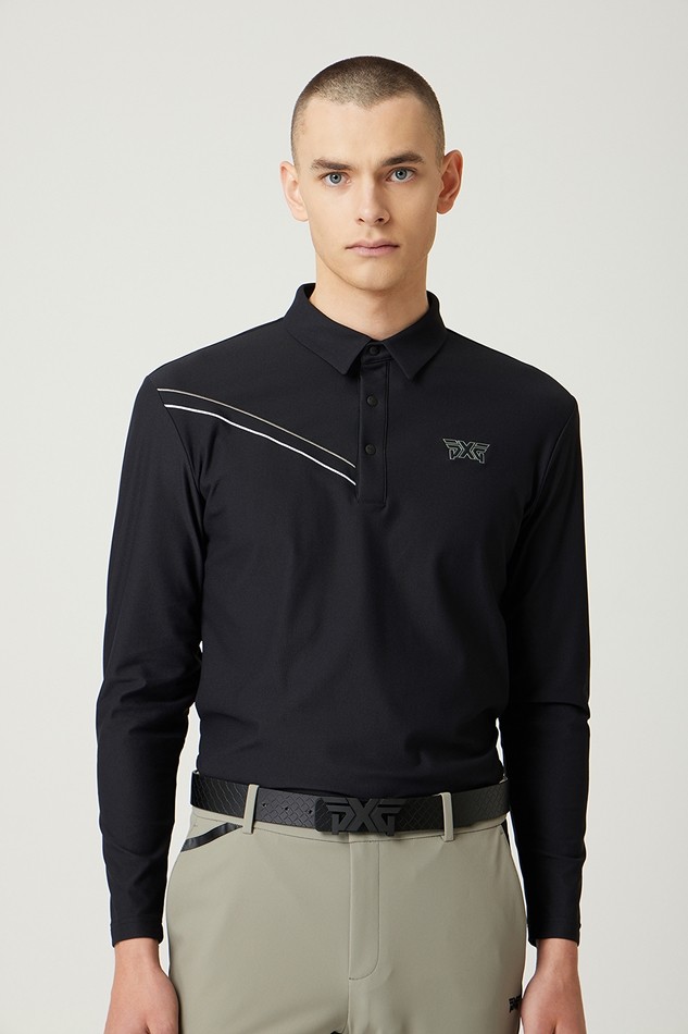 LINE POINT COLLAR LONG-SLEEVE