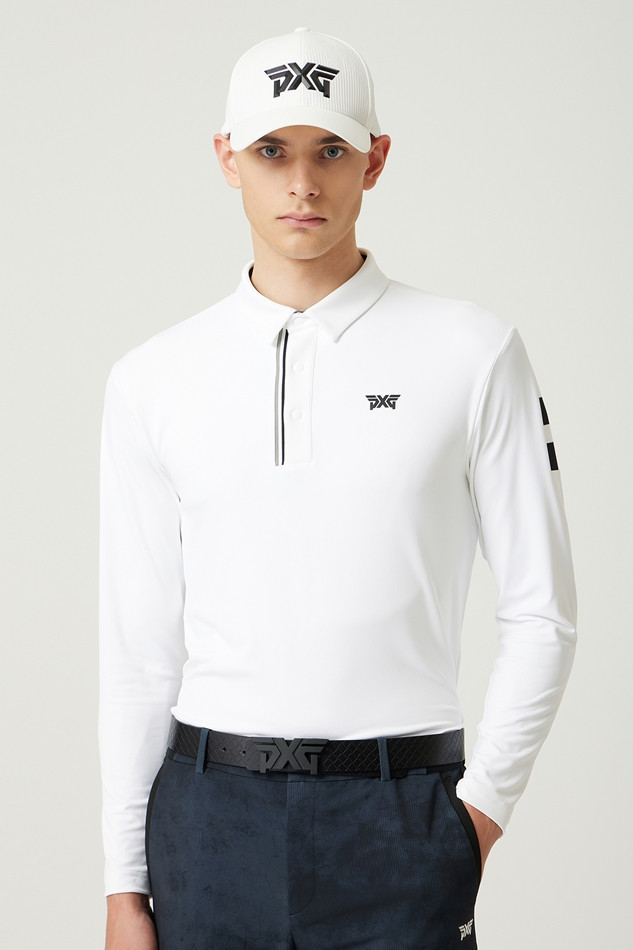 KNITTED POINT COLLAR LONG-SLEEVE