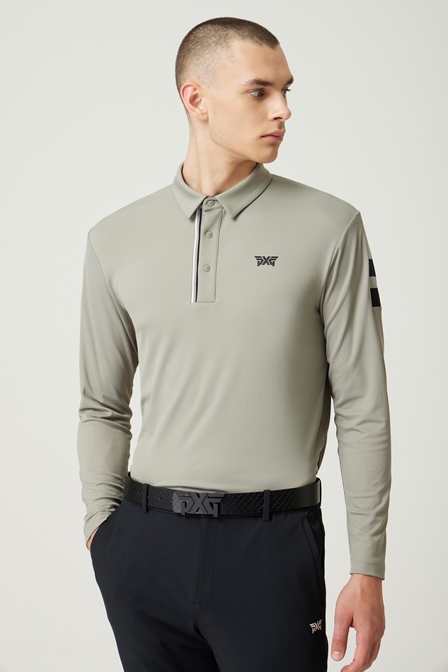 KNITTED POINT COLLAR LONG-SLEEVE