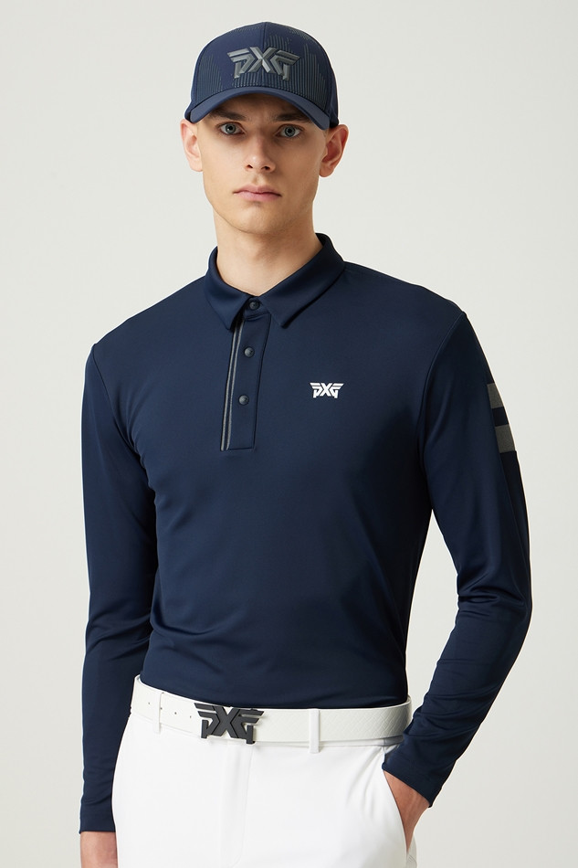 KNITTED POINT COLLAR LONG-SLEEVE