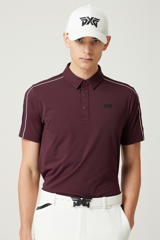 LINE POINT COLLAR SHORT-SLEEVE