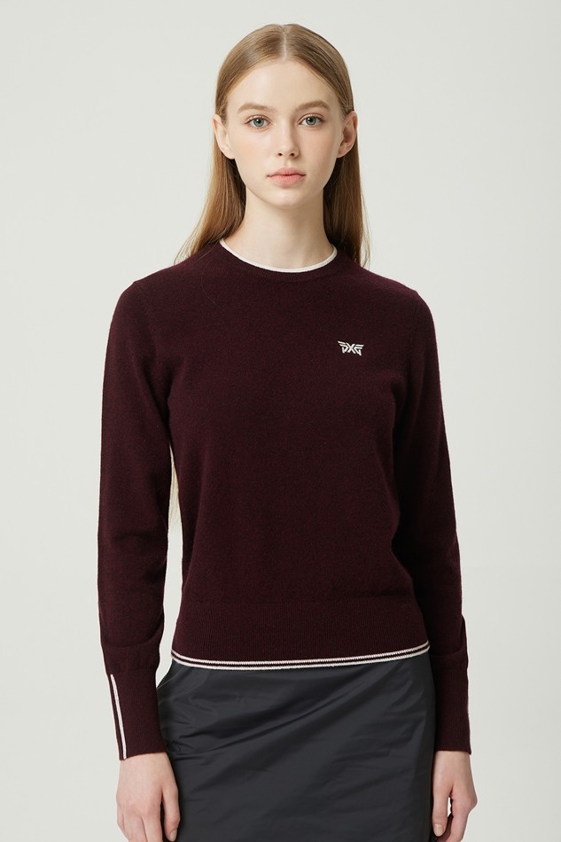 WOMEN BASIC ROUND NECK SWEATER