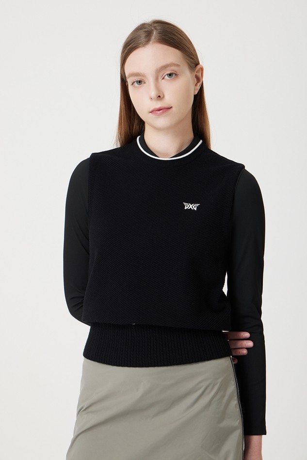 WOMEN ROUND NECK SWEATER VEST