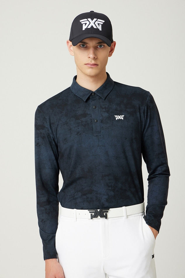 PATTERN COLLAR LONG-SLEEVE