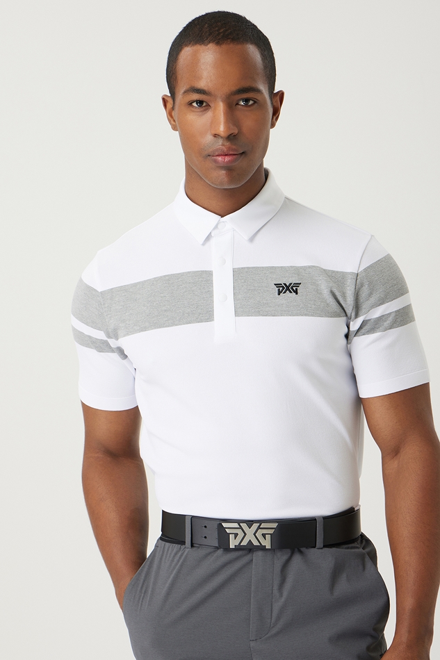 SUMMER KNIT HYBRID COLLAR SHORT-SLEEVE