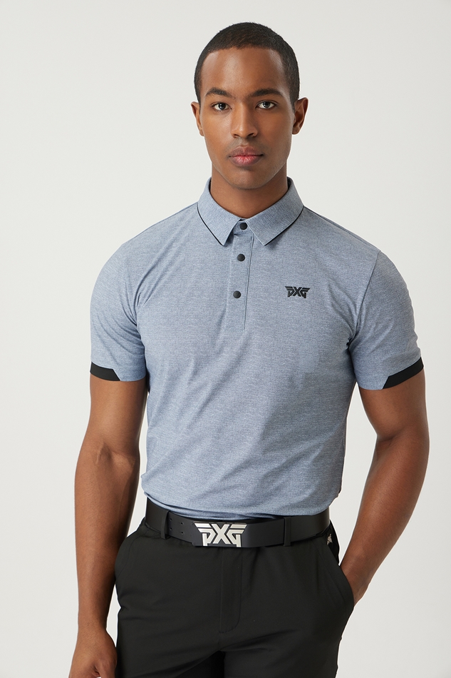 SUMMER TWO-TONE COLLAR SHORT-SLEEVE