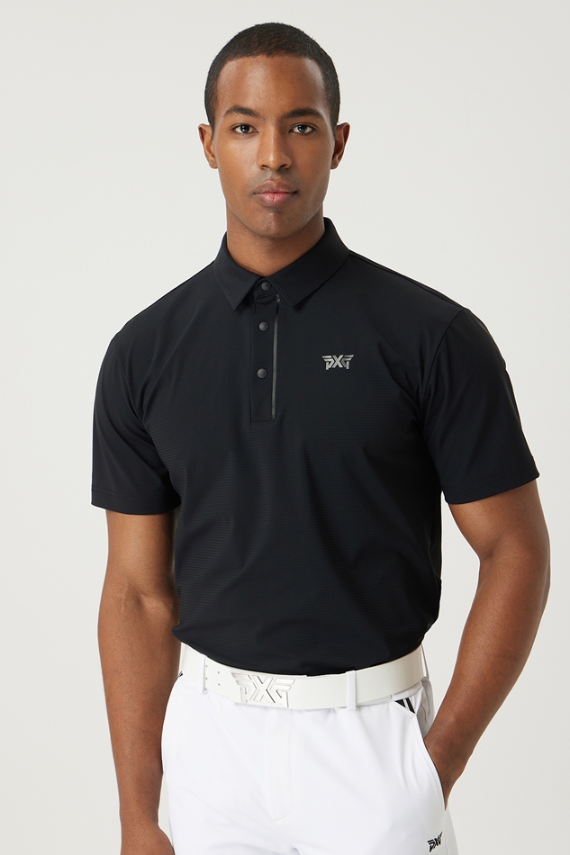 SUMMER TEXTURED COLLAR SHORT-SLEEVE