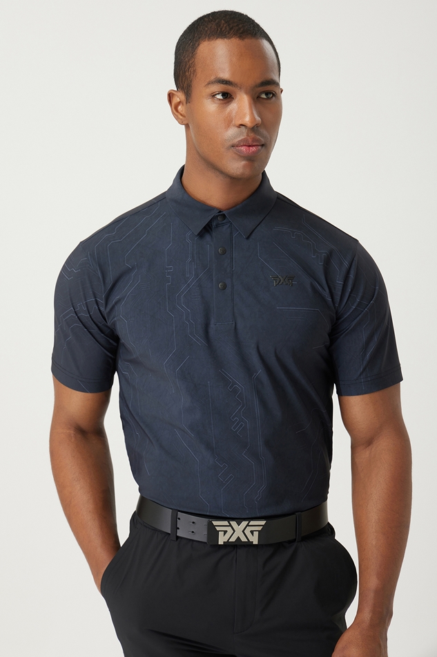 SUMMER PATTERN COLLAR SHORT-SLEEVE