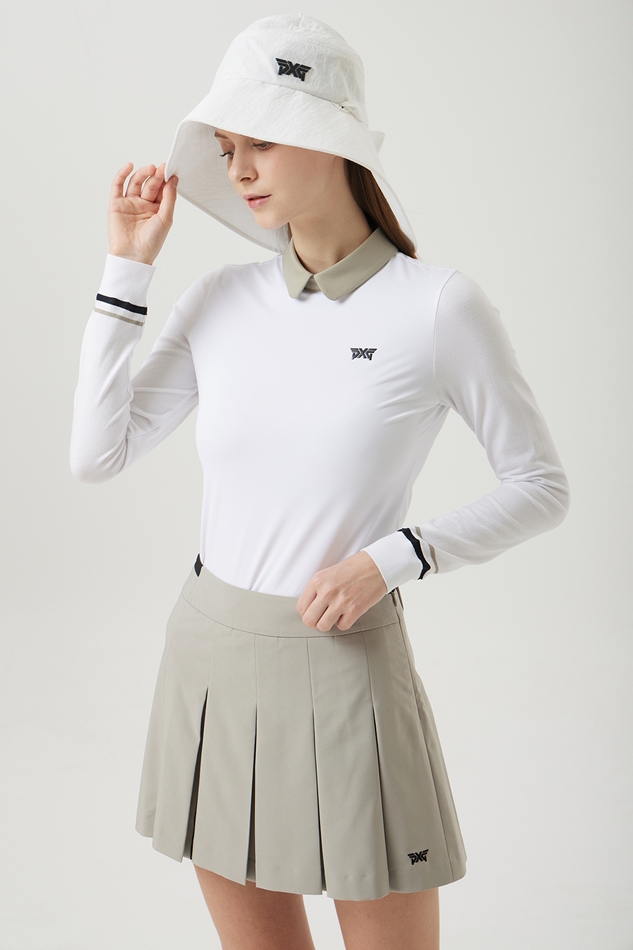 WOMENS ROUND COLLAR LONG-SLEEVE