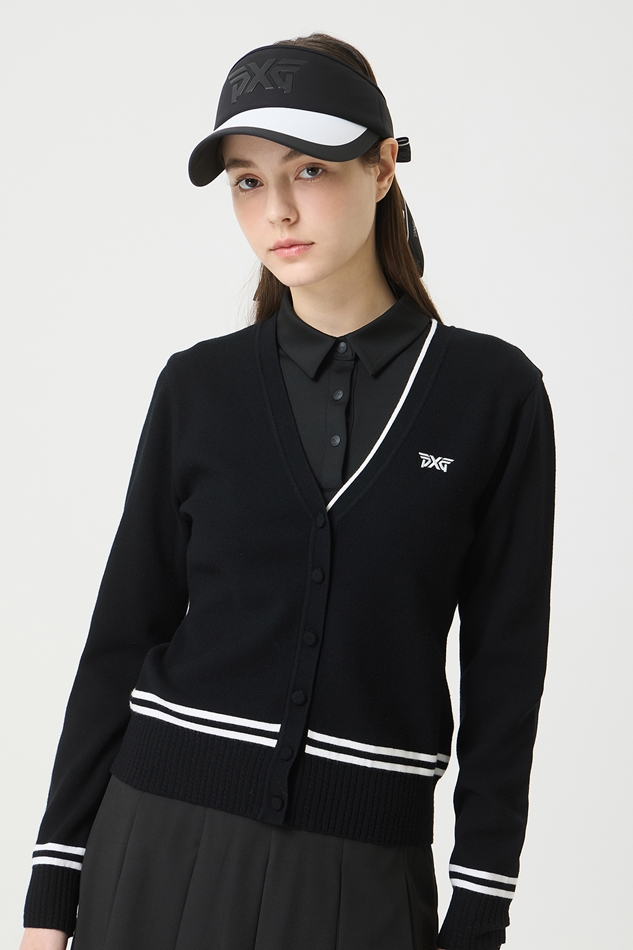WOMENS V NECK KNIT CARDIGAN