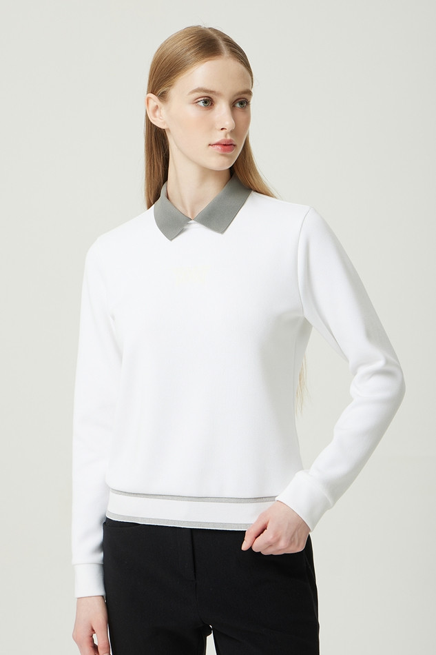 WOMEN WINTER BACK ZIP COLLAR LONG-SLEEVE