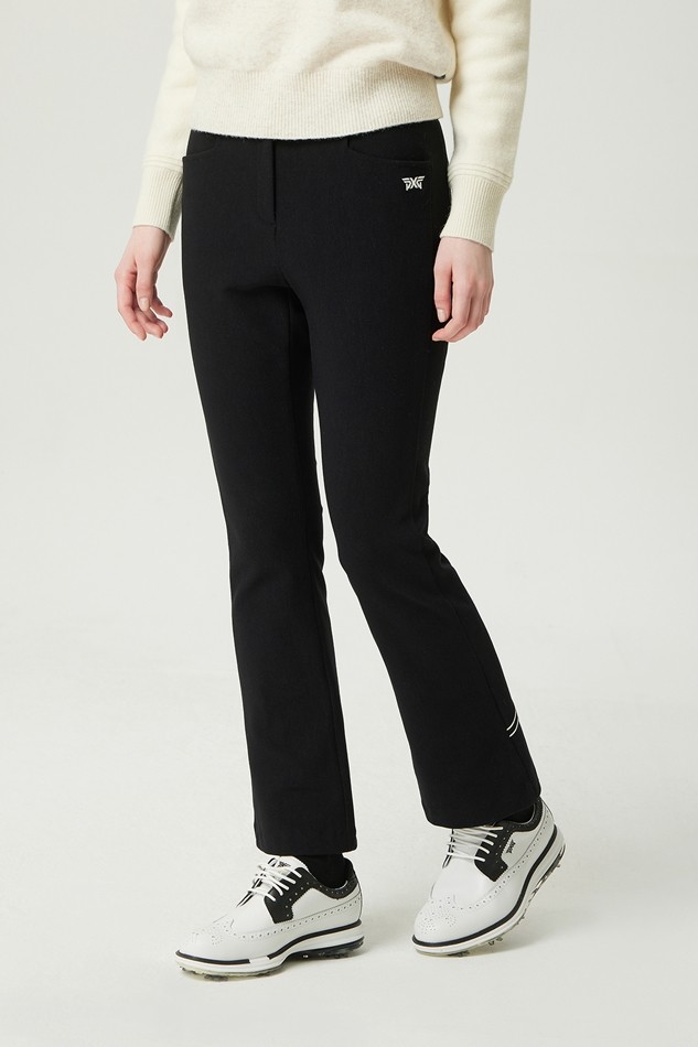 WOMEN WINTER BRUSHED BOOTS CUT PANTS