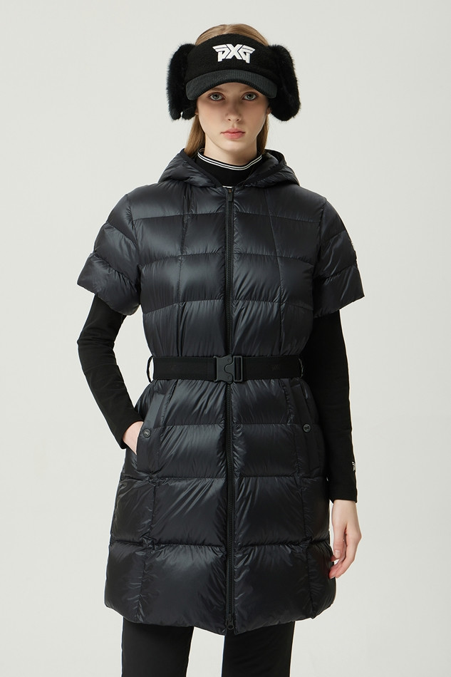 WOMEN WINTER SHORT SLEEVED LONG DOWN