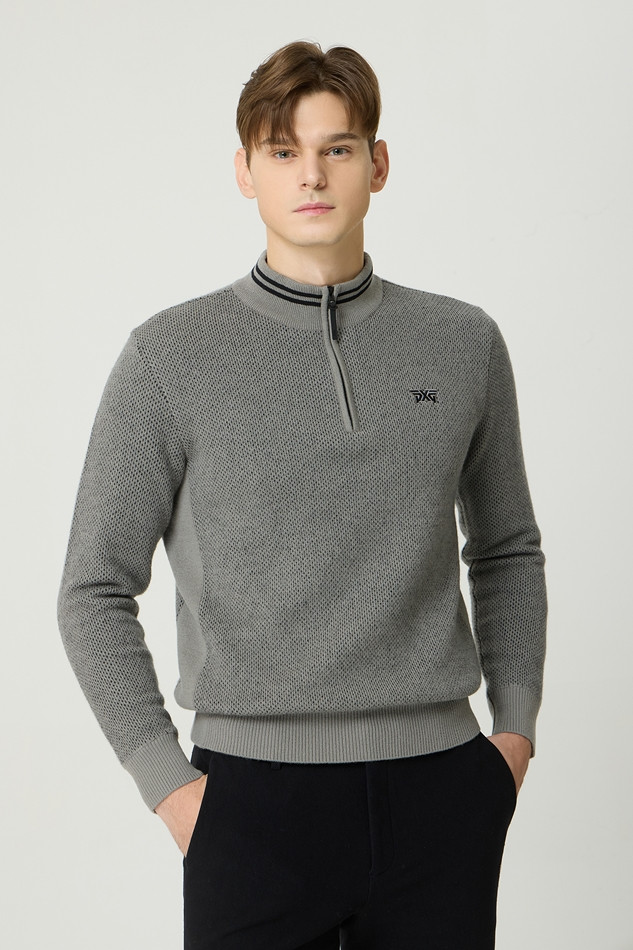 WINTER HALF ZIP-UP WINDPROOF SWEATER