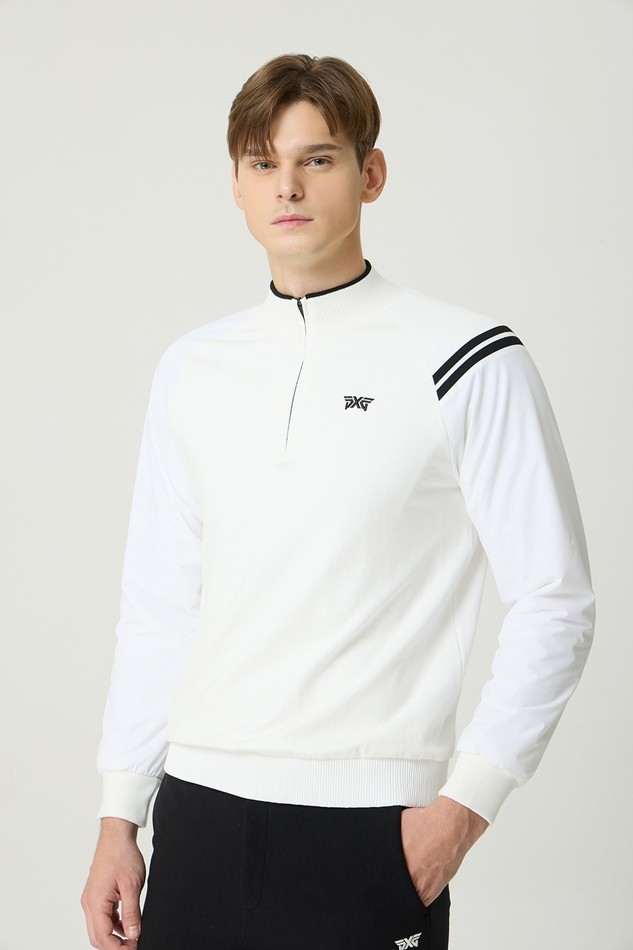 WINTER LINE POINT HALF ZIP WINDPROOF SWEATER