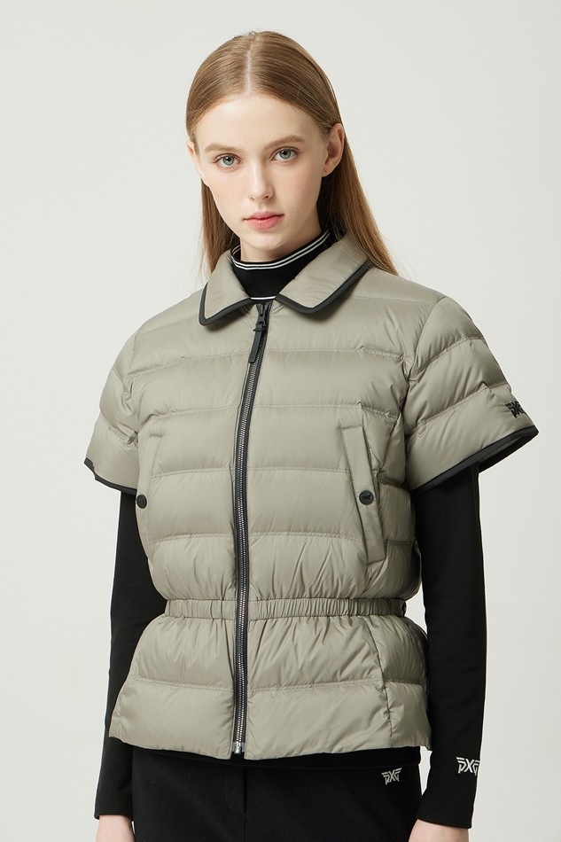 WOMEN WINTER SHORT SLEEVED DOWN VEST