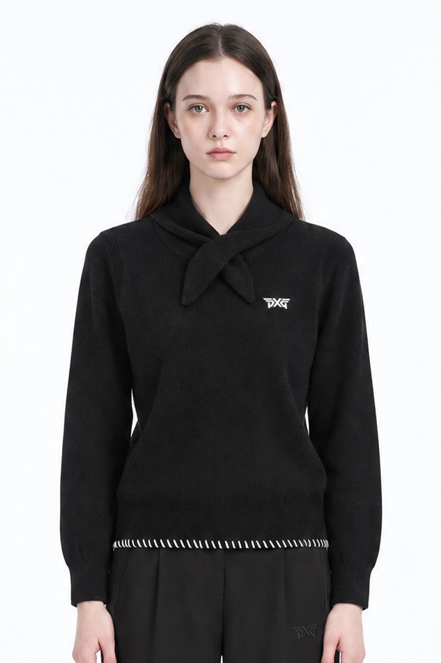 WOMEN CASHMERE SWEATER PKFCW410921 BLACK 상품 이미지 1