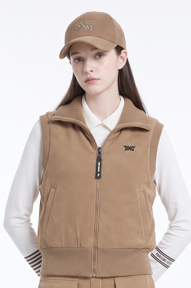 WOMEN CORDUROY BASIC CAP PKFCW850105 BEIGE 상품 이미지 1