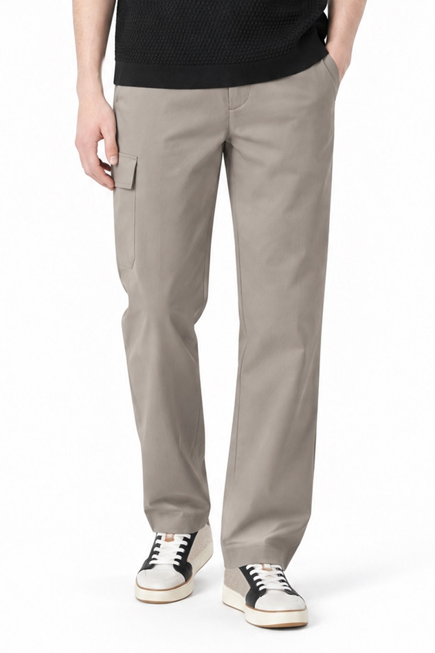 MEN SEMI-TAPERED FIT PANTS PKFPM510305 BEIGE