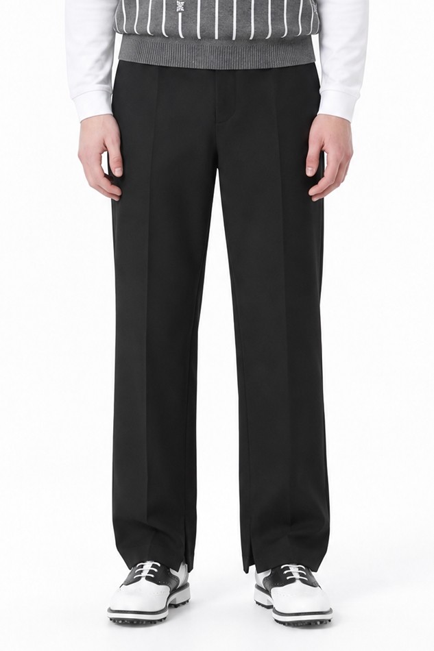 MEN WIDE FIT PANTS PKFPM510421 BLACK 상품 이미지 1