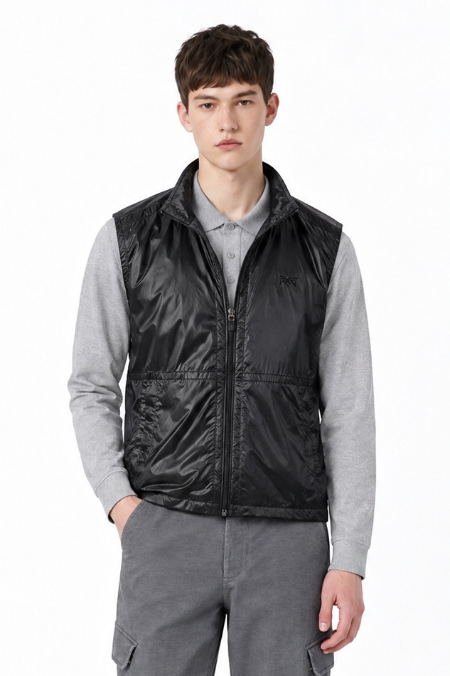 MEN ALPHA-LINED LIGHTWEIGHT VEST PKFPM620721 BLACK 상품 이미지 1
