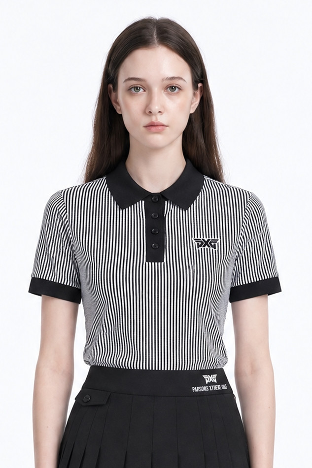 WOMEN ESSENTIAL RIB SHORT SLEEVE PKFPW220221 BLACK 상품 이미지 1