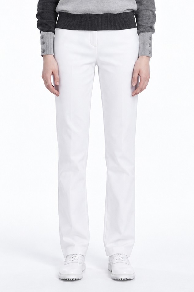 WOMEN SLIM FIT PANTS PKFPW510201 WHITE 상품 이미지 1