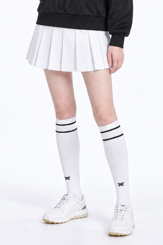 WOMEN PLEATED SKIRT PKFPW560101 WHITE 상품 이미지 1