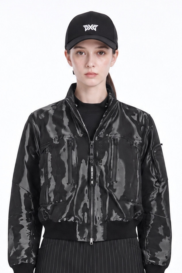 WOMEN BASIC RIBBON CAP PKFPW850721 BLACK 상품 이미지 1