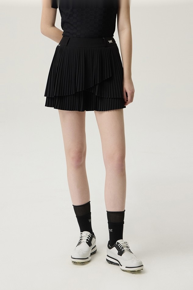 WOMEN WRAP PLEATED SKIRTS