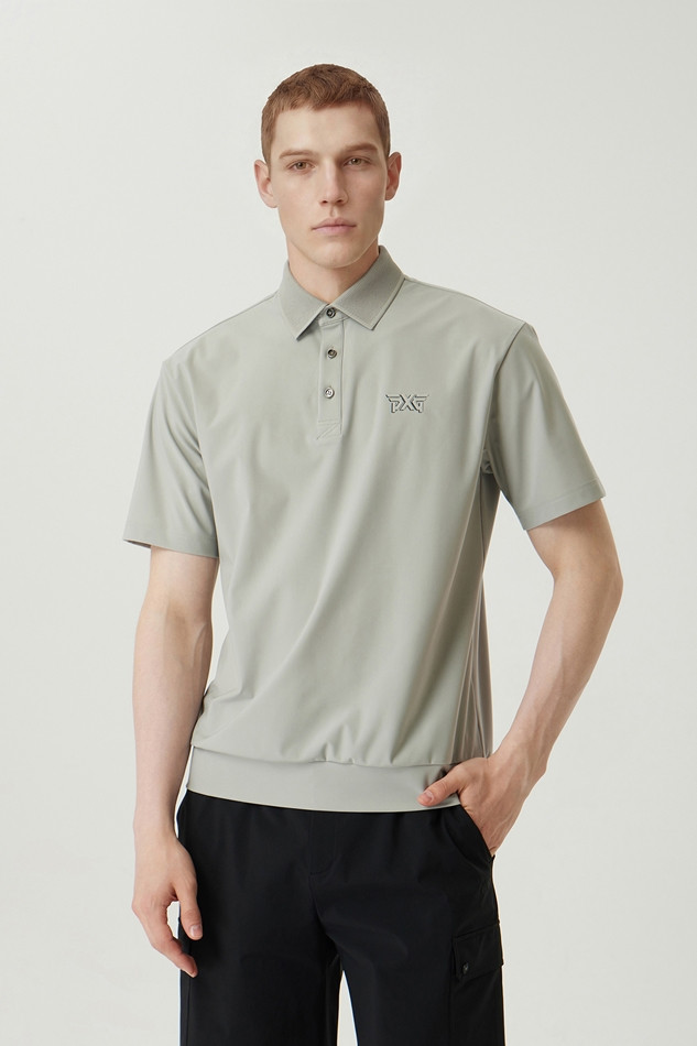 MEN NEW LOGO POINT COLLAR SHORT SLEEVE