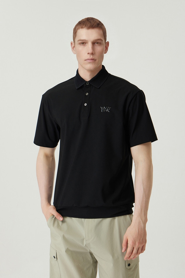 MEN NEW LOGO POINT COLLAR SHORT SLEEVE