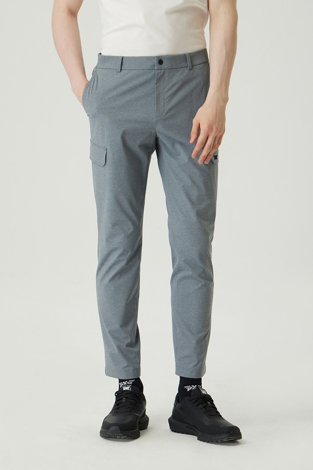 MEN POCKET POINT SEMI-TAPERED FIT PANTS