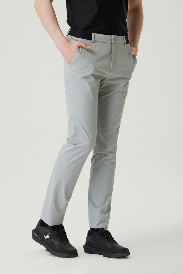 MEN PERFORATED SLIM FIT PANTS