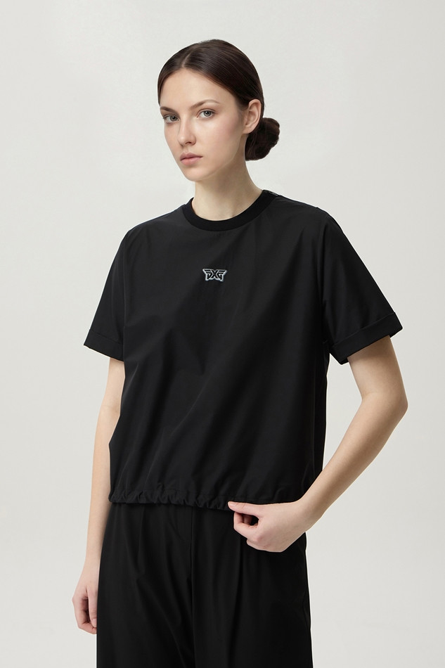 WOMEN ROUND NECK ANORAK SHORT SLEEVE