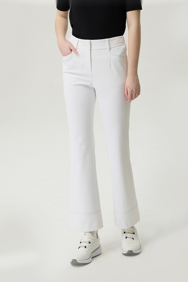 WOMEN TWILL REGULAR BOOTS CUT PANTS
