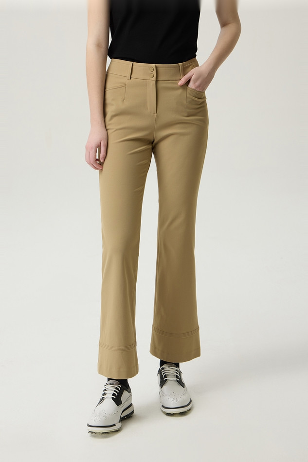 WOMEN TWILL REGULAR BOOTS CUT PANTS