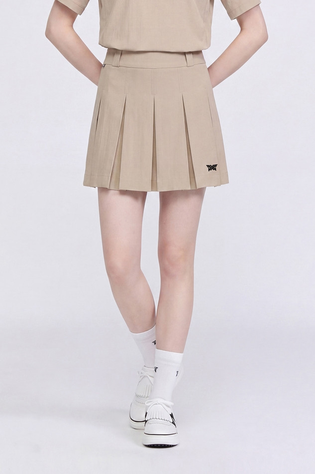 WOMEN TEXTURED PLEATED SKIRT SET-UP