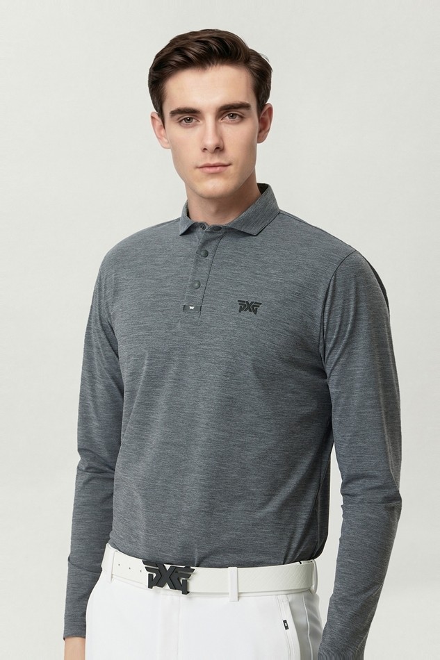 MEN ESSENTIAL COLLAR LONG SLEEVE