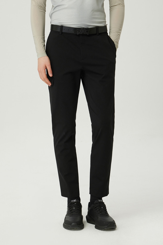 MEN SEMI-TAPERED FIT PANTS