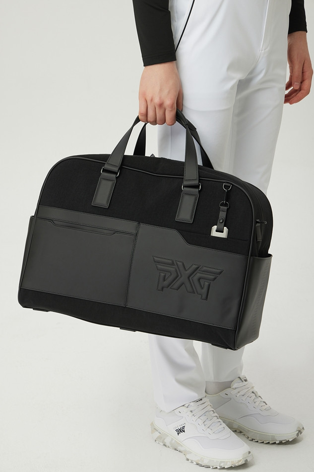 PERFORATED HYBRID BOSTON BAG