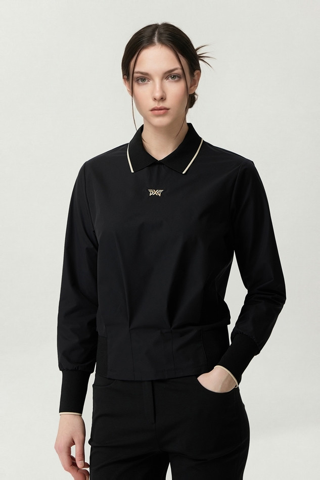 WOMEN HOURGLASS FIT COLLAR LONG SLEEVE