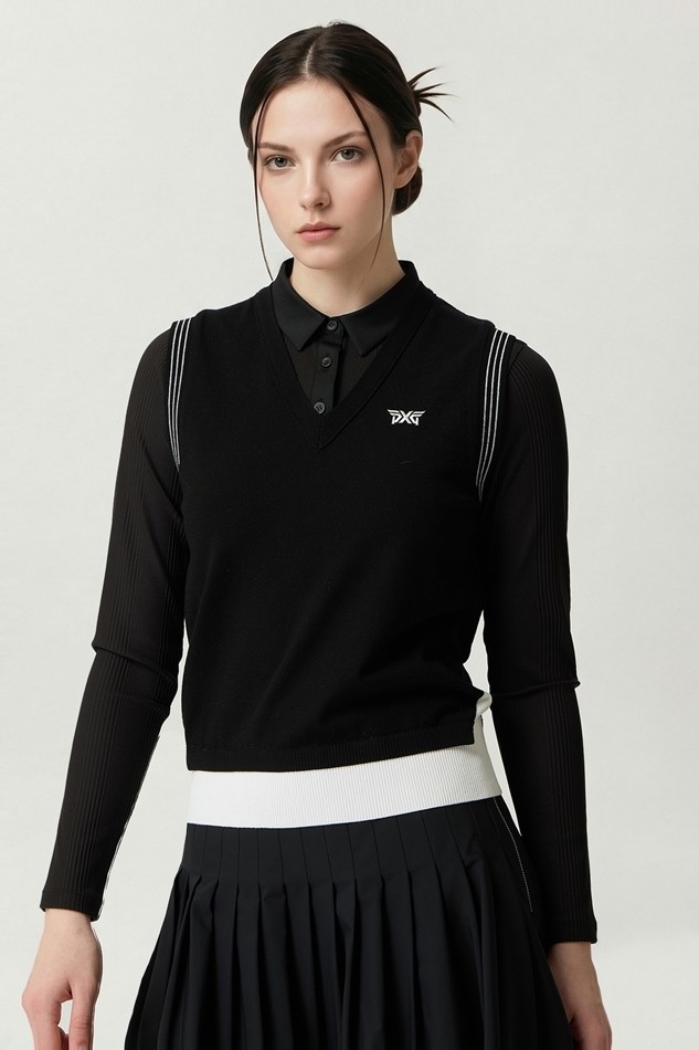 WOMEN V-NECK KNIT VEST