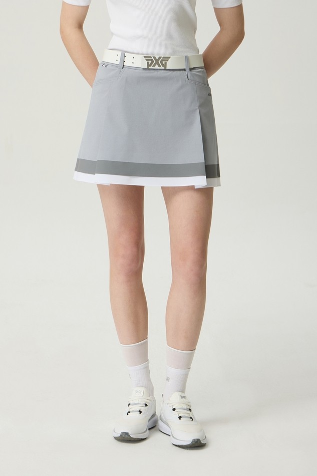 WOMEN BACK PLEATED SKIRTS