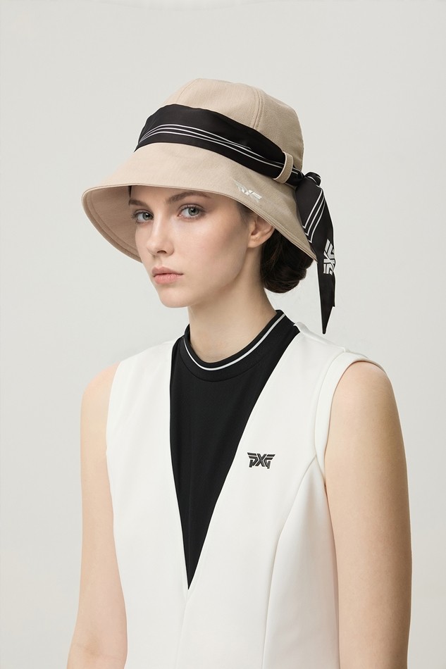 WOMEN NEW SHAPE RIBBON BUCKET HAT
