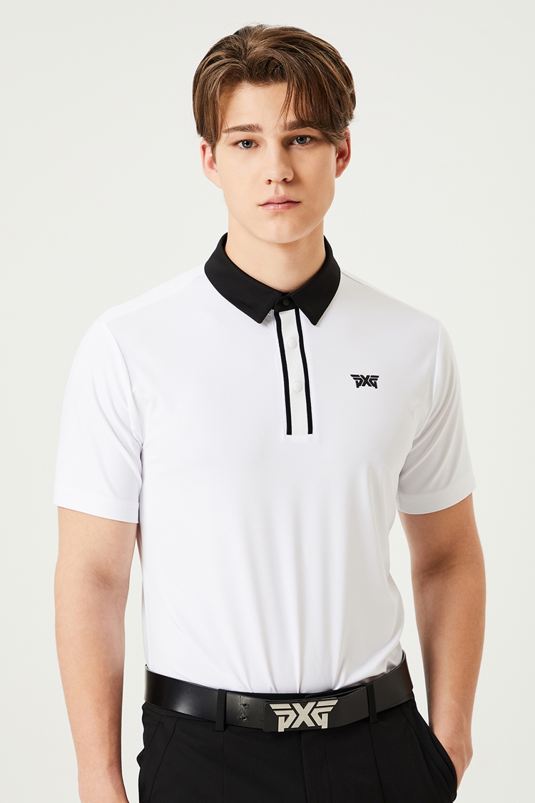 NECK ONE POINT COLLAR T-SHIRT