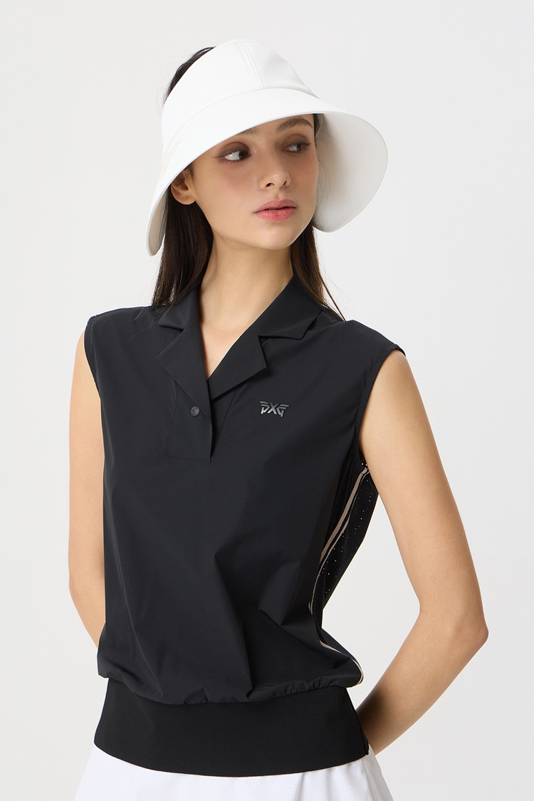 WOMENS SUMMER COLLARED JERSEY VEST