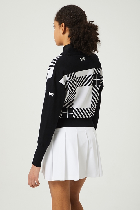 PATTERN KNIT CARDIGAN